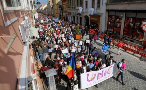 Rumānijā se&scaron;u gadu laikā pieaug Pro Life gājieni no 23 līdz 600 pilsētām